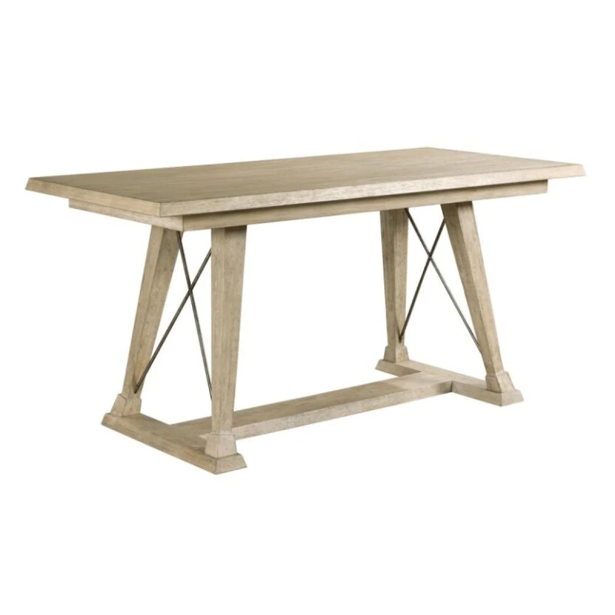 Vista Clayton Counter Height Trestle Table Complete Dining Tables American Drew 6