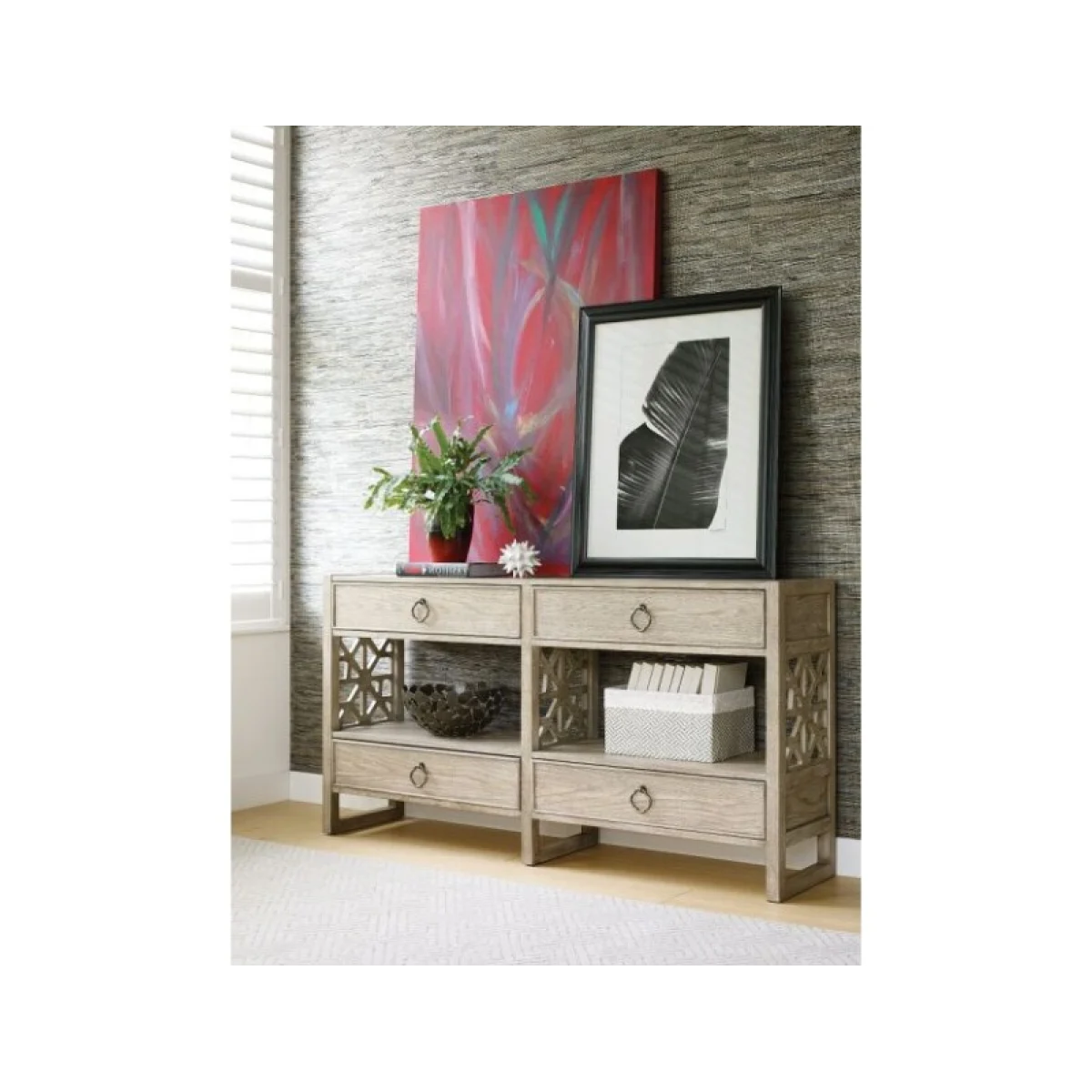 Vista Biscayne Hall Console Sofa Tables American Drew 4