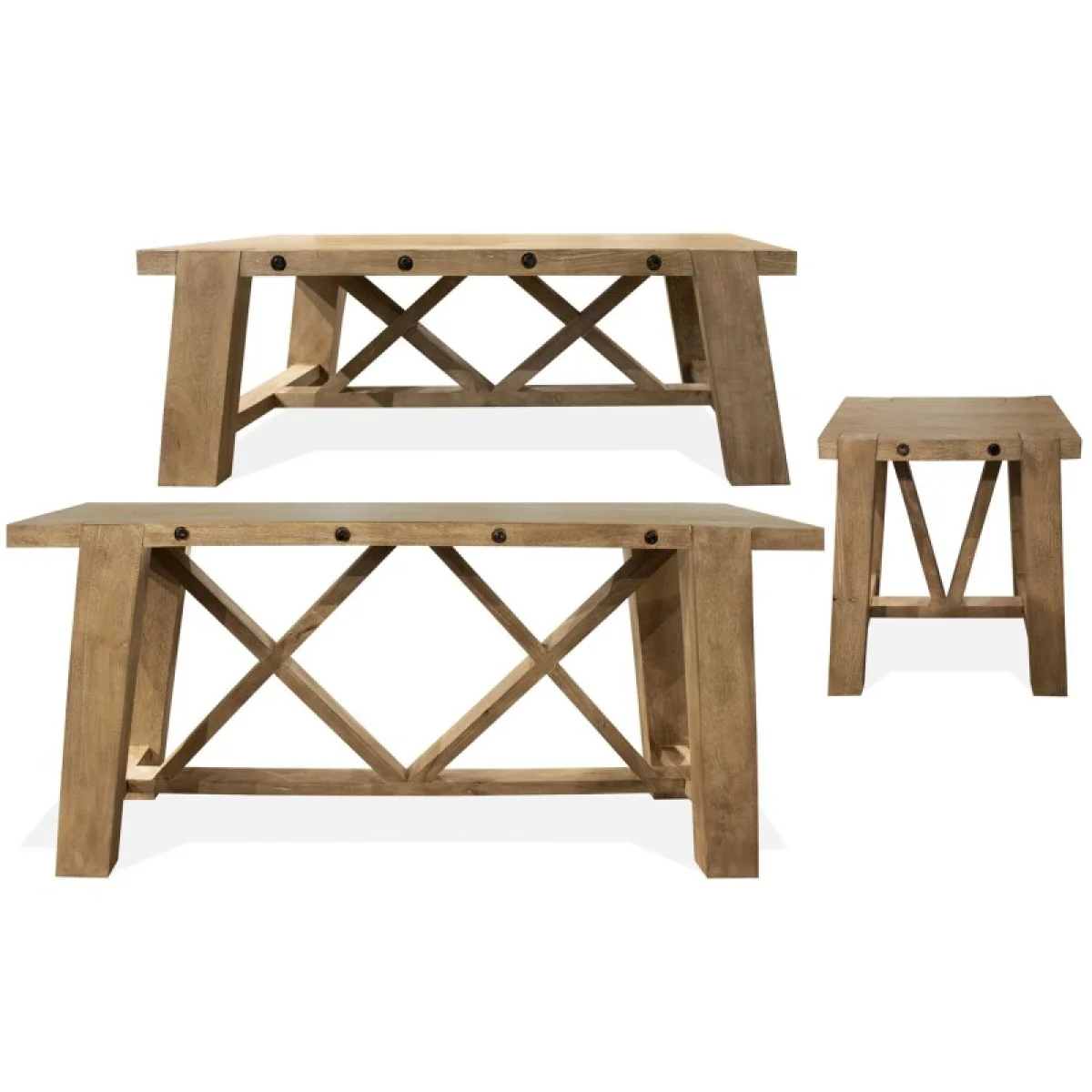 Rectangle Console Table Console Tables Brown 4
