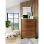 5 Drawer Chest Chests Brown 17