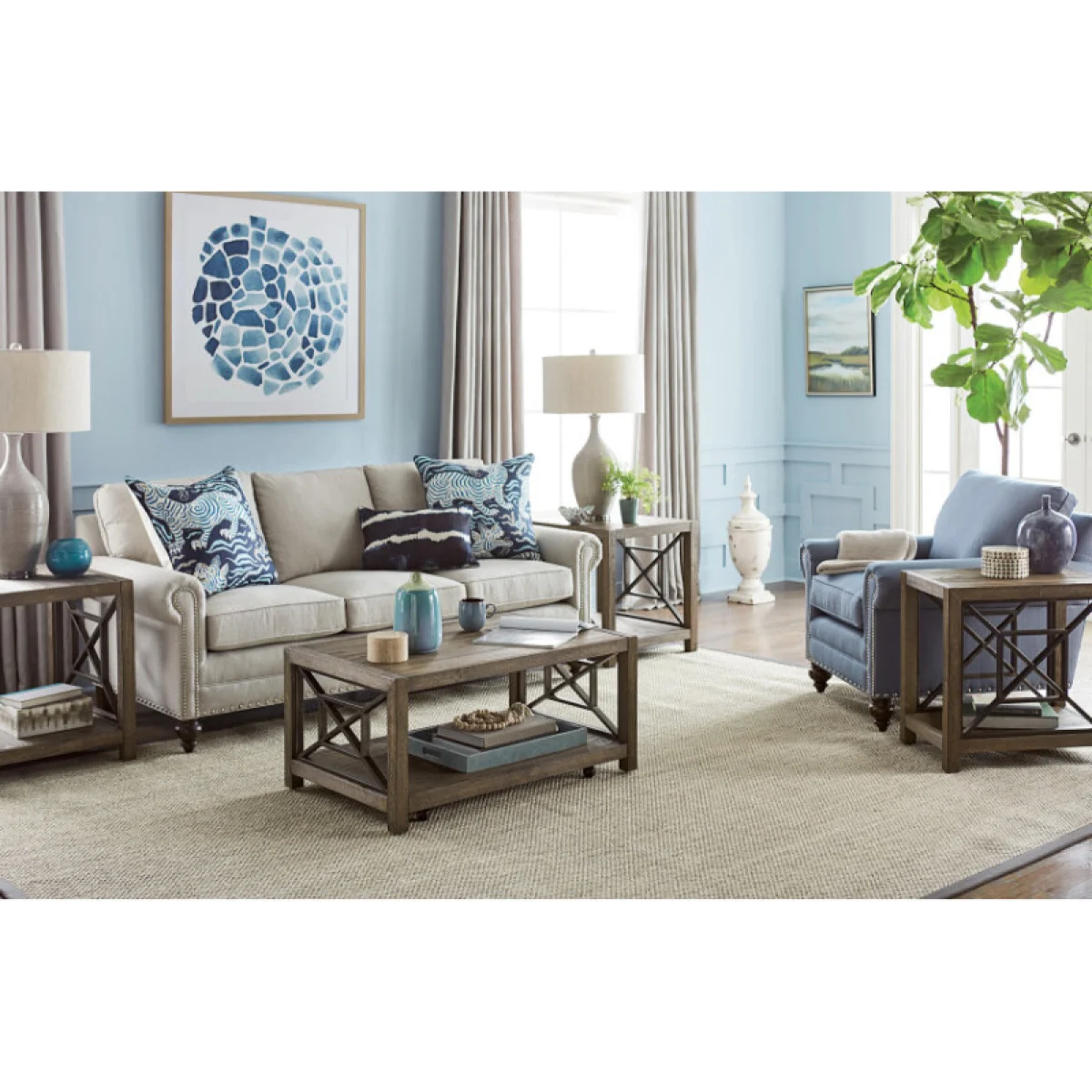 Synthesis-hamilton Small Rectangular Cocktail Table Cocktail & Coffee Tables Brown 6