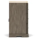 3 Drawer Ns Stone Top Nightstands Brown 38
