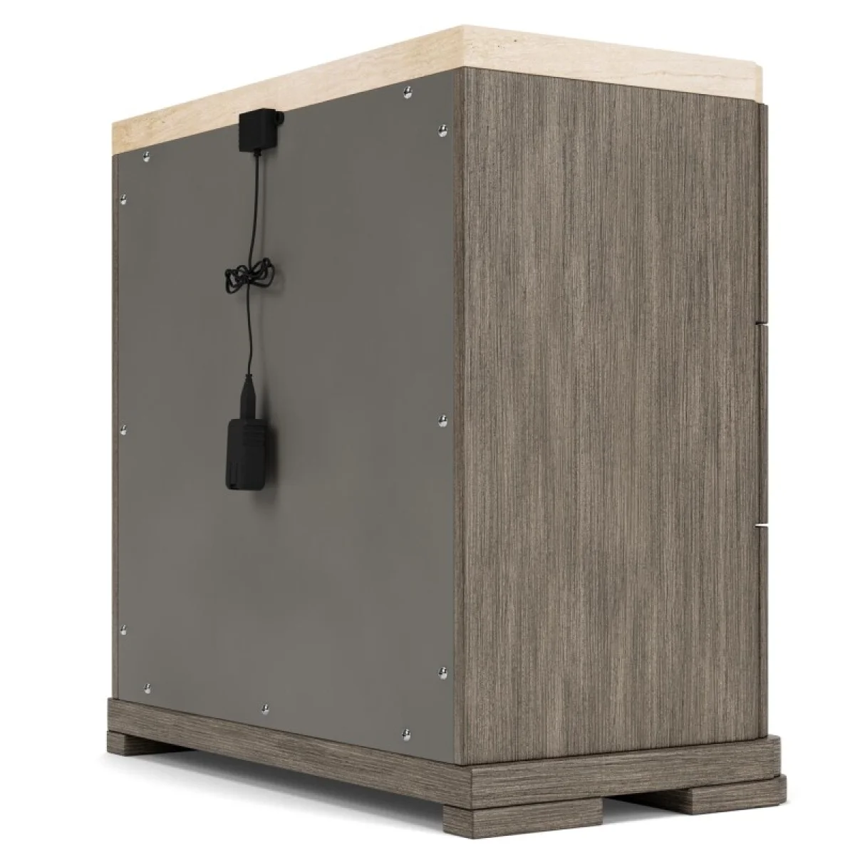 3 Drawer Ns Stone Top Nightstands Brown 6