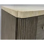 3 Drawer Ns Stone Top Nightstands Brown 27