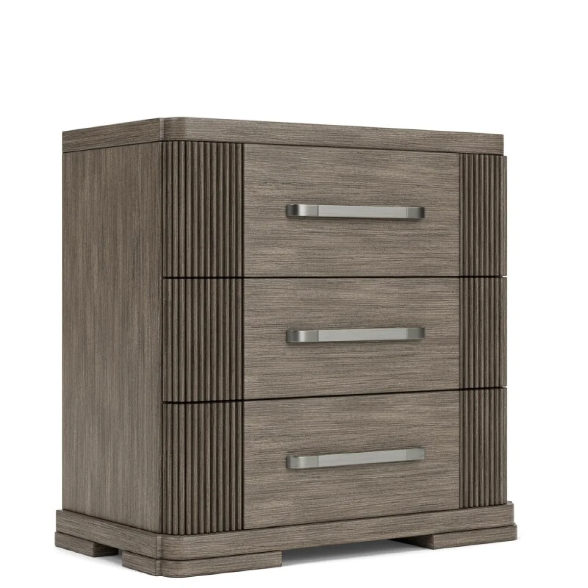 3 Drawer Nightstand Nightstands Brown 12