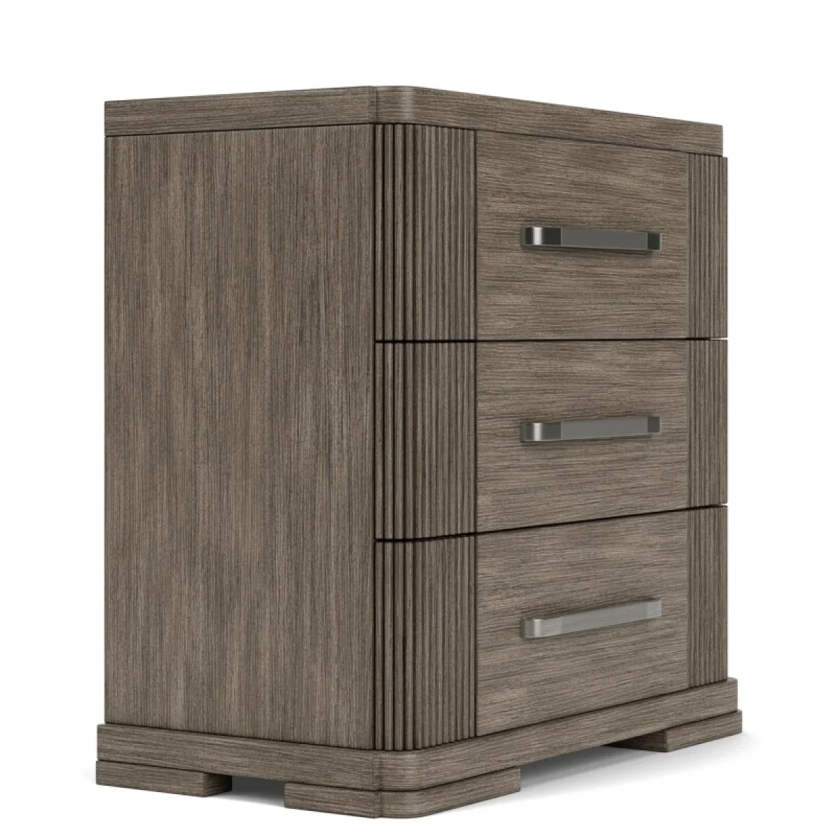 3 Drawer Nightstand Nightstands Brown 13