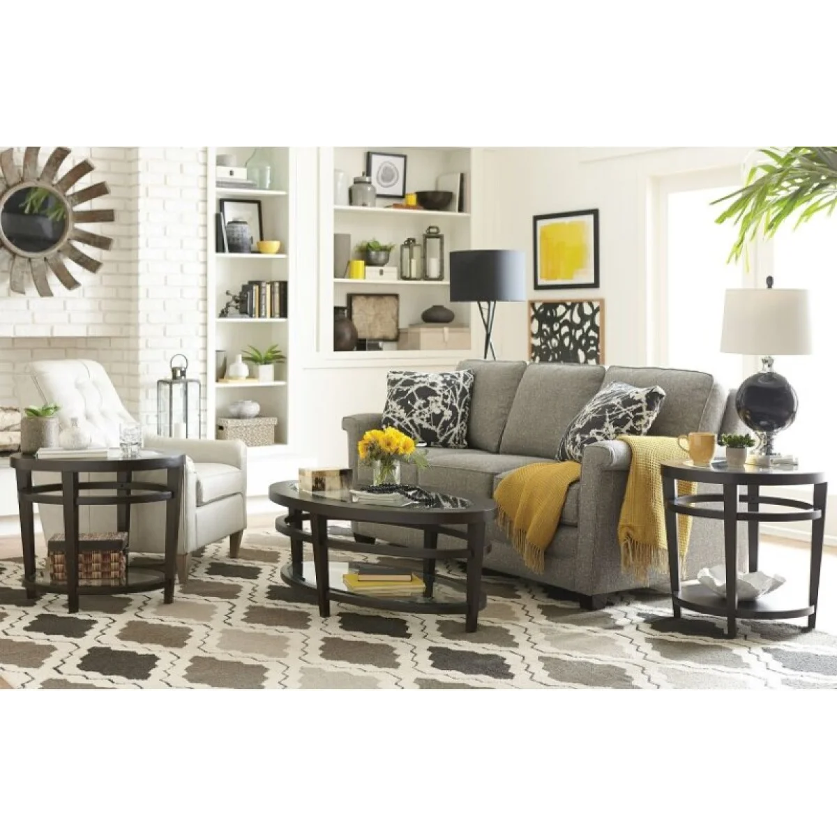 Urbana Round Cocktail Table Cocktail & Coffee Tables Brown 6