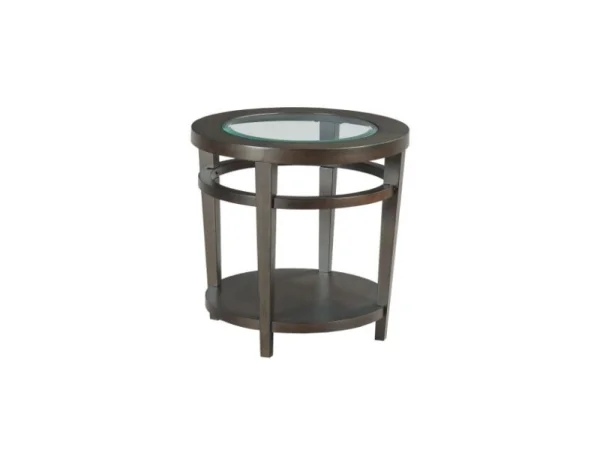 Urbana Round End Table End tables Brown 4
