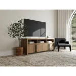 Media Console Entertainment Stands Brown 17