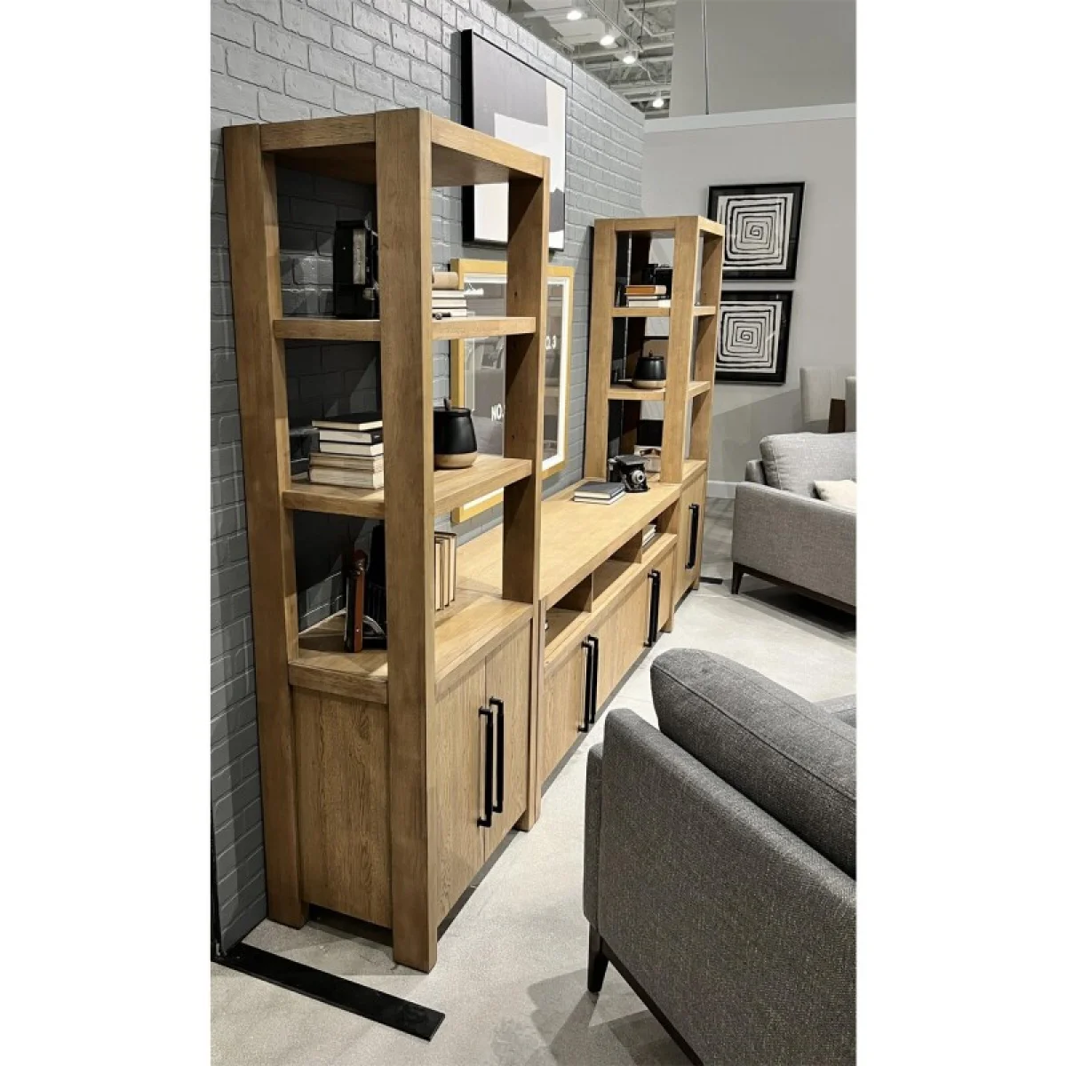 Media Console Entertainment Stands Brown 11