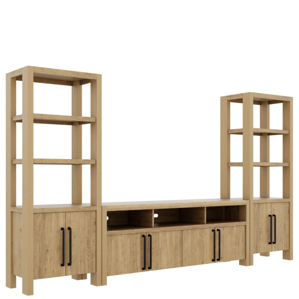 Media Console Entertainment Stands Brown 15