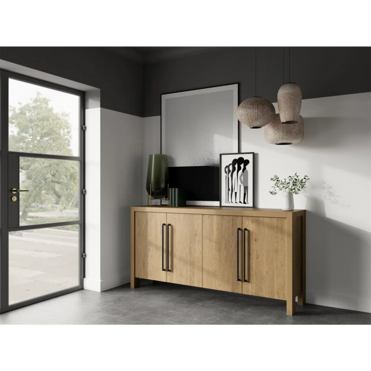 Server Dining Storage Brown 4