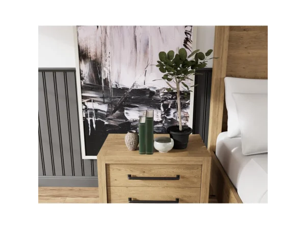 3-drawer Nightstand Nightstands Brown