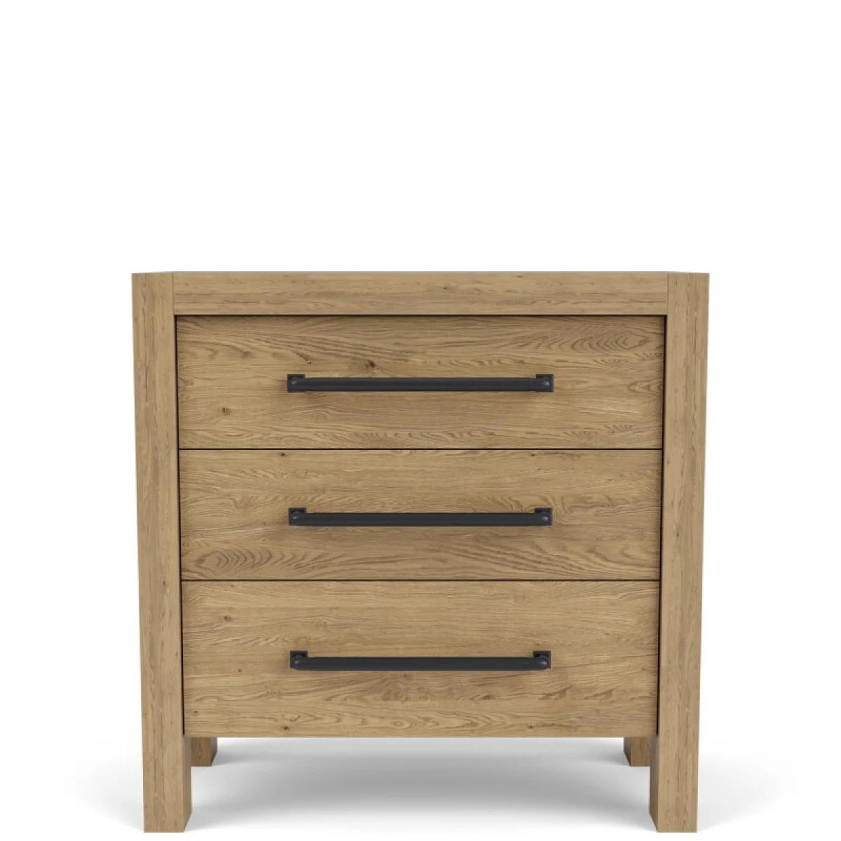 3-drawer Nightstand Nightstands Brown 6