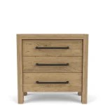 3-drawer Nightstand Nightstands Brown 16