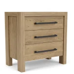 3-drawer Nightstand Nightstands Brown 22