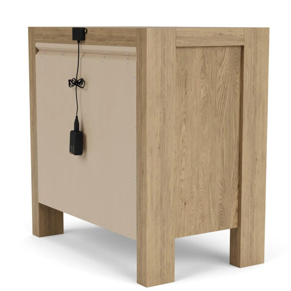 3-drawer Nightstand Nightstands Brown 13