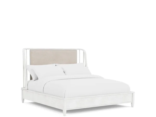 Queen Spindle Footboard Bed Parts Aged Cotton