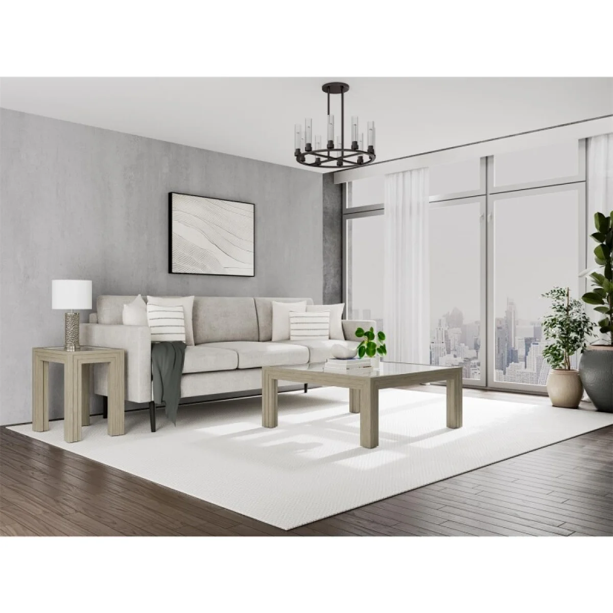 Square Glass Cocktail Tbl Cocktail & Coffee Tables Cocktail & Coffee Tables 6