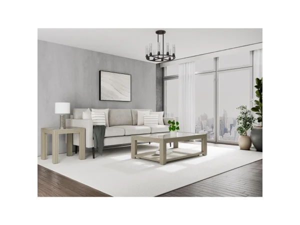Rect Cocktail Table With Wood Top Cocktail & Coffee Tables Brown 11
