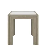 Glass Top End Table End tables Cream 16