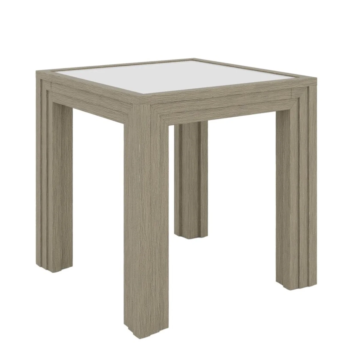 Glass Top End Table End tables Cream 10