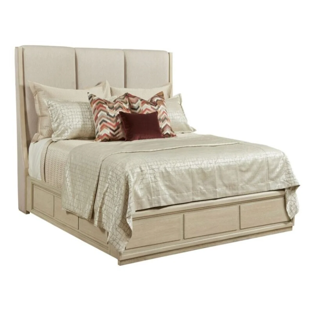 Lenox Siena Upholstered Queen Bed Complete Beds American Drew 7