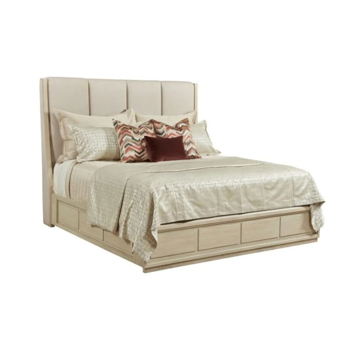 Lenox Siena Upholstered Cal King Bed Complete Beds American Drew 7