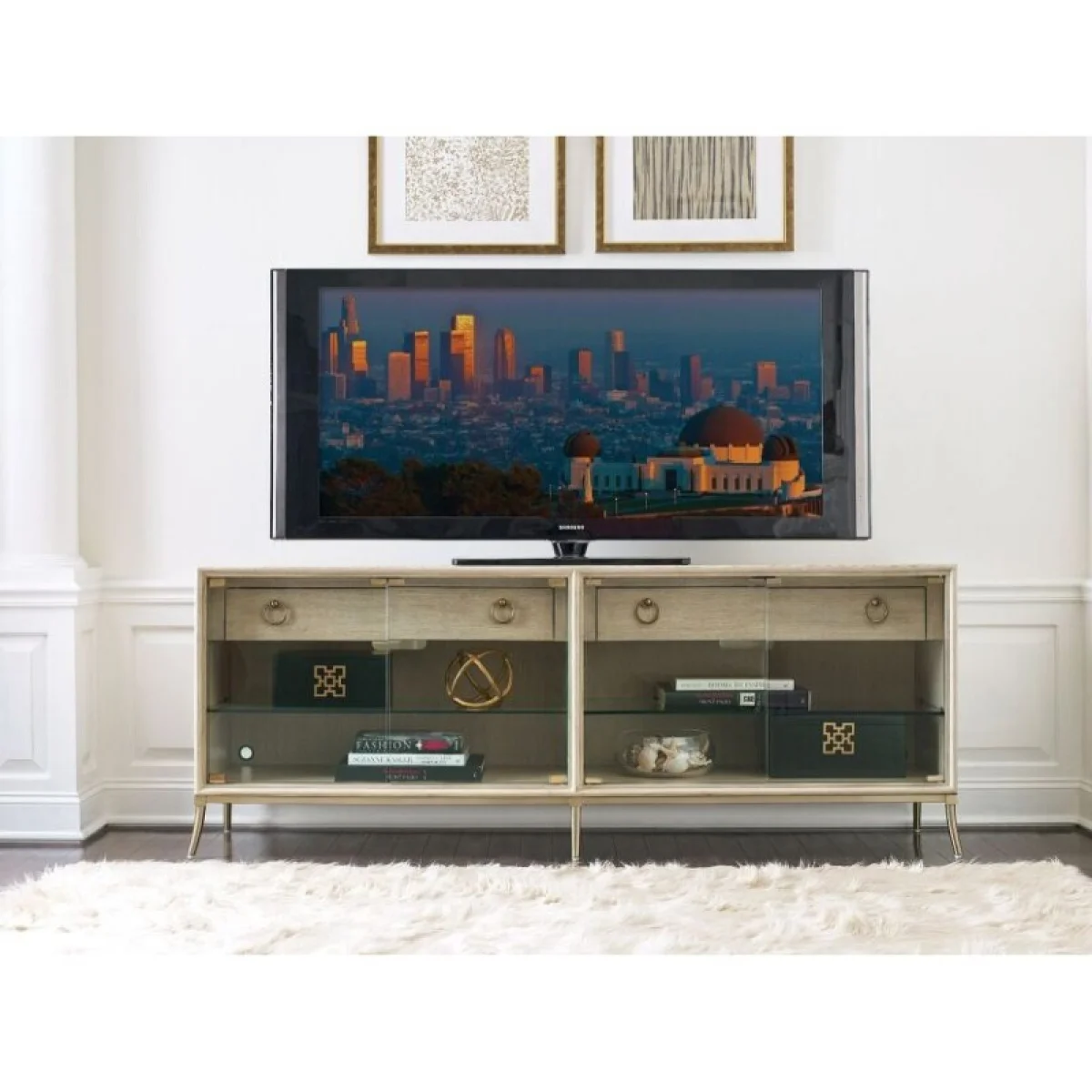 Lenox Corsica Entertainment Console Entertainment Stands American Drew 4