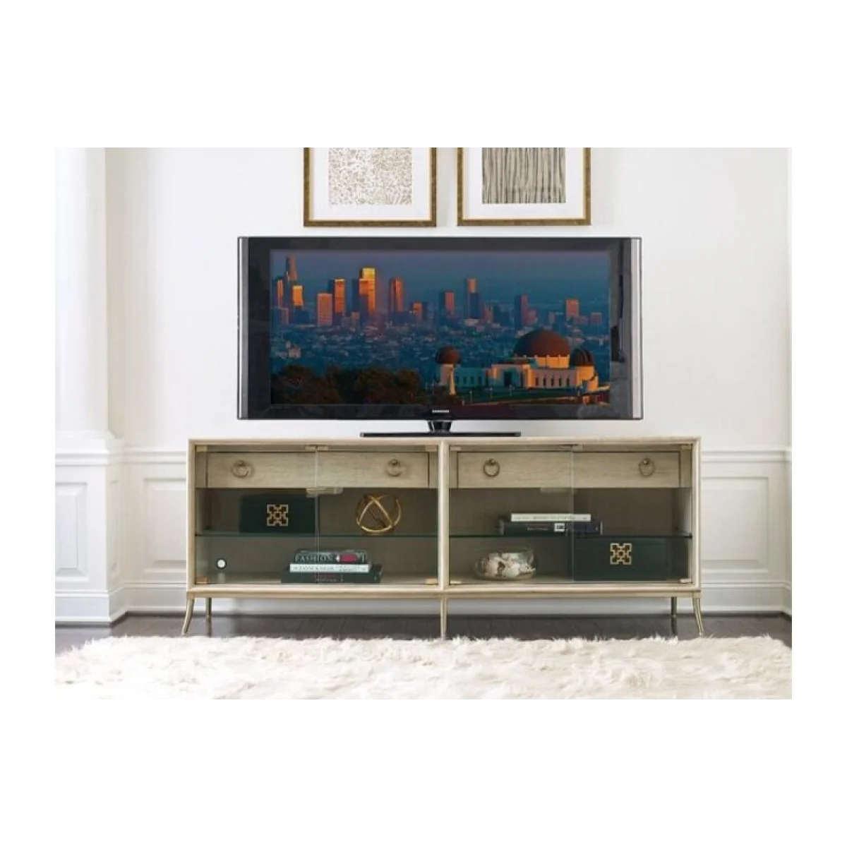 Lenox Corsica Entertainment Console Entertainment Stands black 6