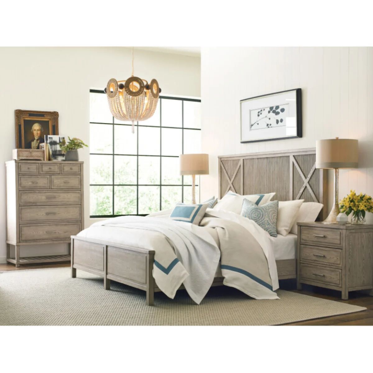 West Fork Canton Panel Queen Bed Complete Beds American Drew 4