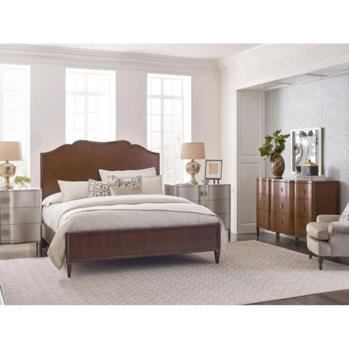 Vantage Carlisle Panel King Bed Complete Beds American Drew 4