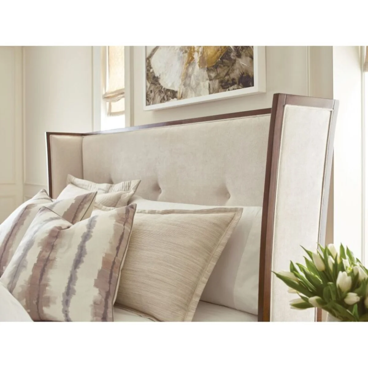 Vantage Morris Upholstered Queen Bed Complete Beds American Drew 6