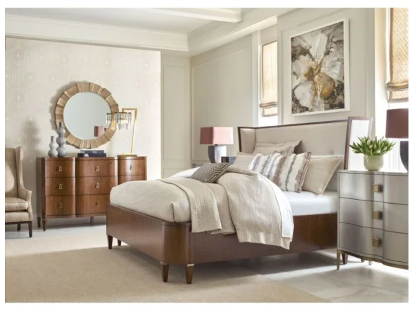 Vantage Morris Upholstered Cal King Bed Complete Beds American Drew 12