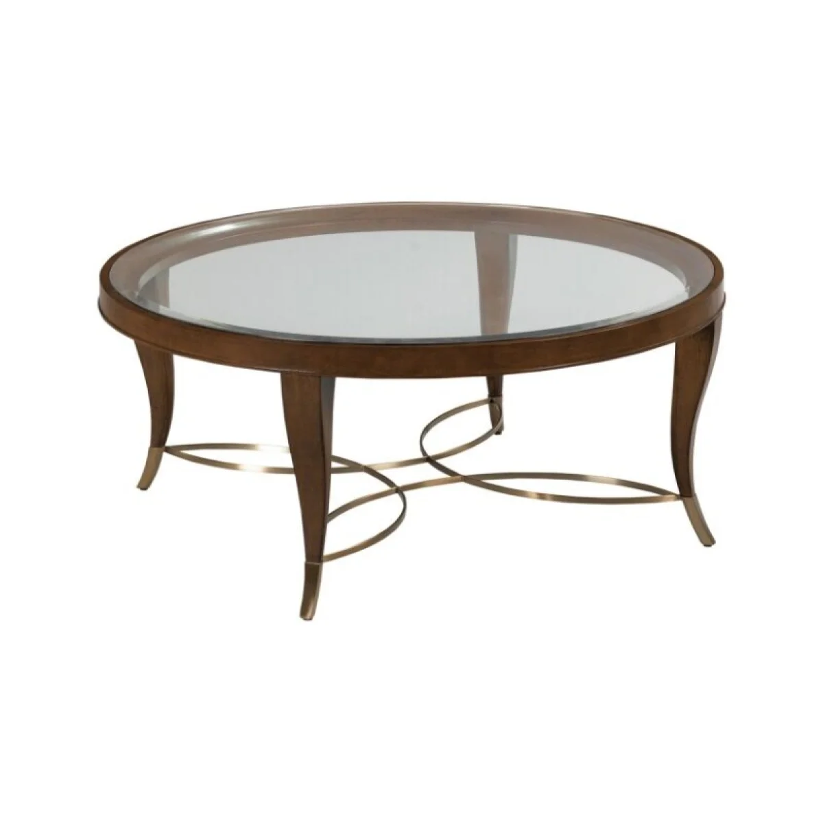 Vantage Round Coffee Table Cocktail & Coffee Tables Brown 4