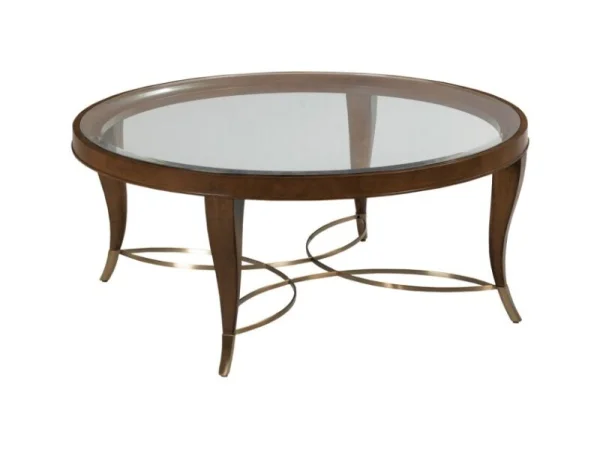 Vantage Round Coffee Table Cocktail & Coffee Tables Brown