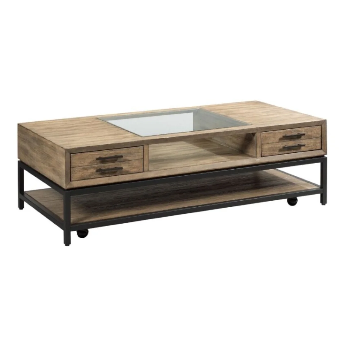 Jefferson Rectangular Coffee Table Cocktail & Coffee Tables Brown 4