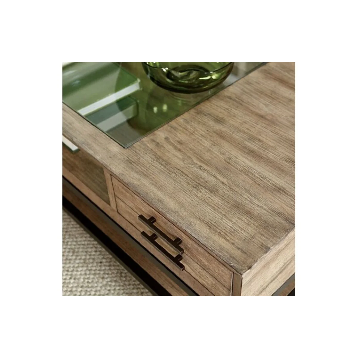 Jefferson Rectangular Coffee Table Cocktail & Coffee Tables Brown 7