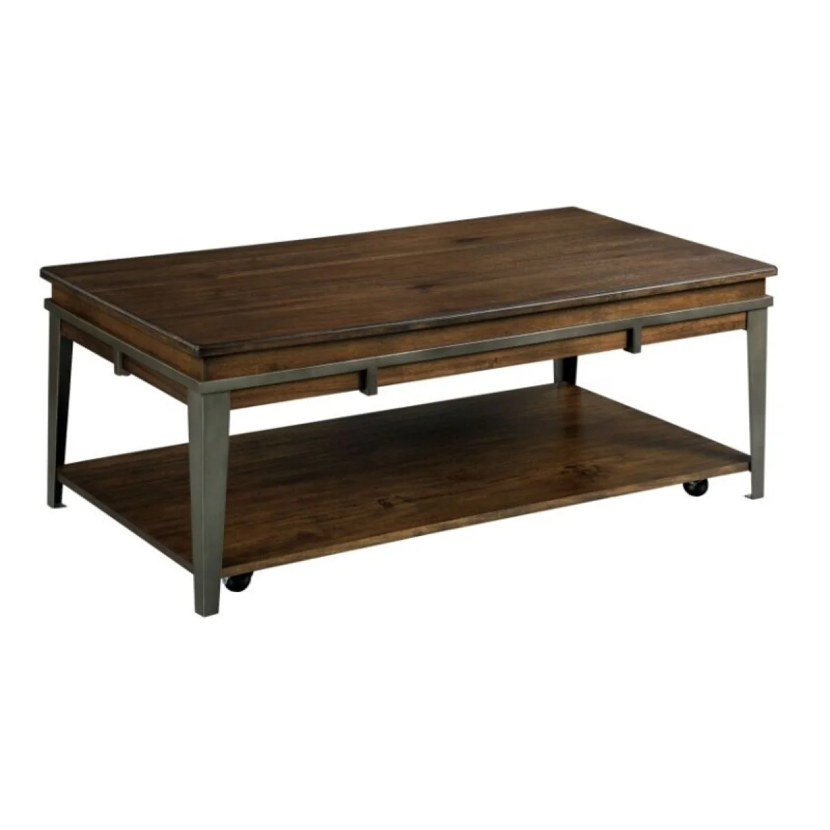 Composite Rectangular Lift Top Coffee Table Cocktail & Coffee Tables Brown 4