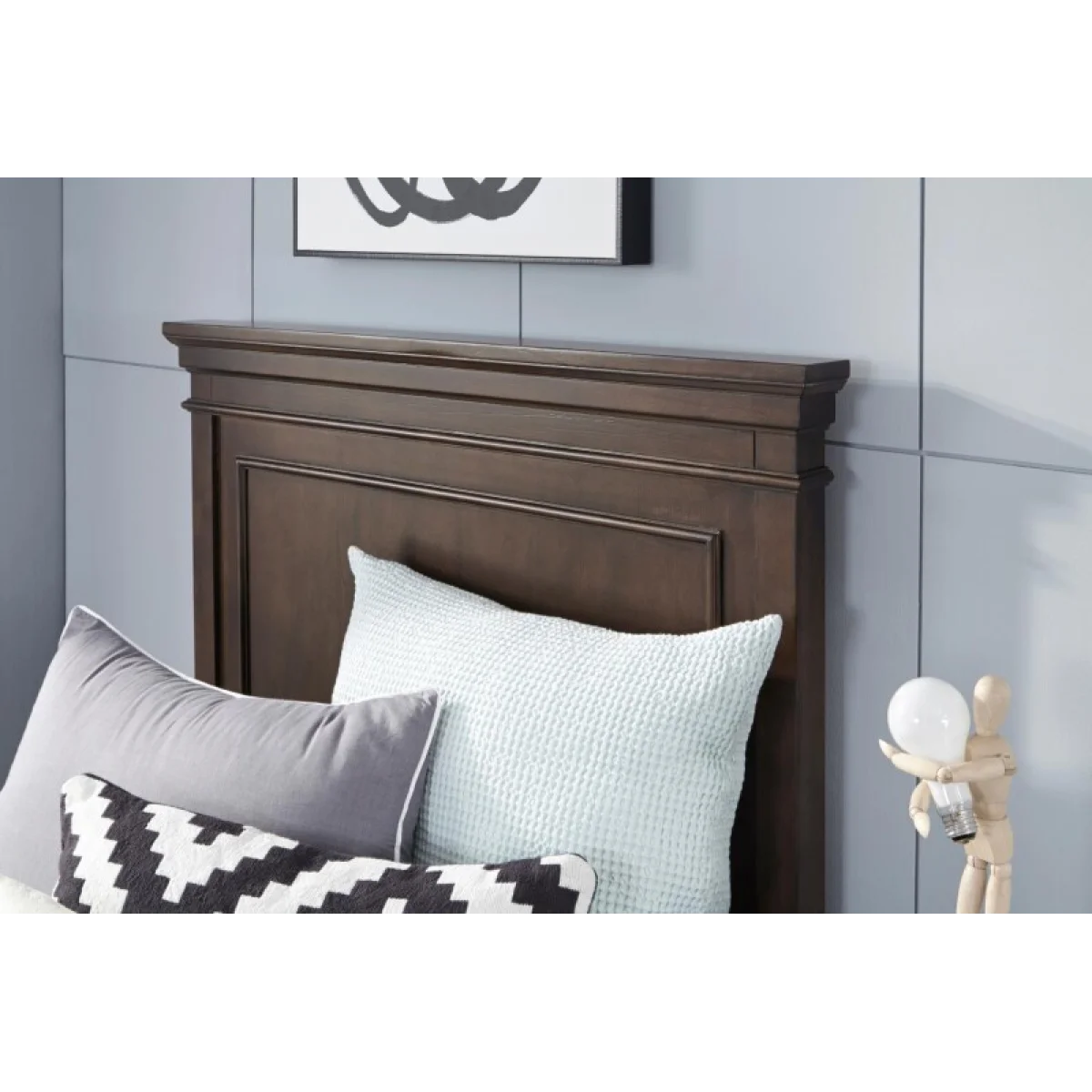 Complete Panel Bed T 33 Cherry Finish Youth Beds Brown 7