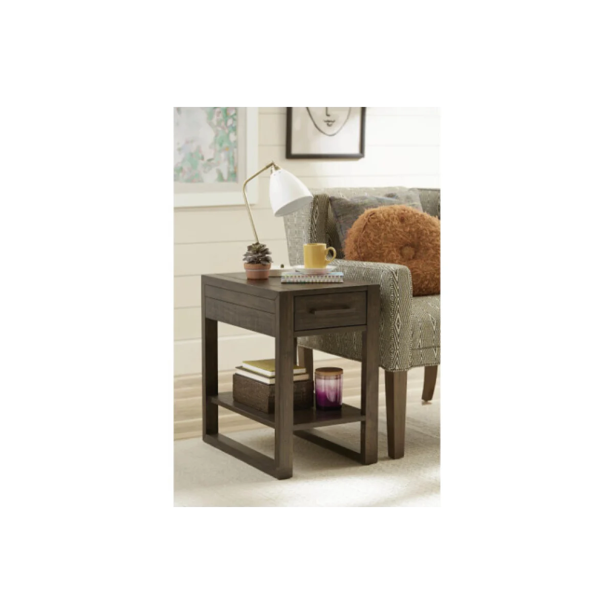 Portman Charging Chairside Table Chairside Tables black 6