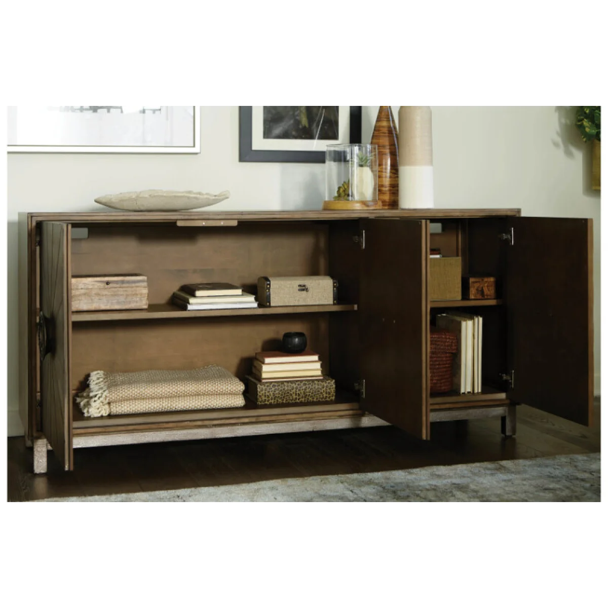 Entertainment Console Entertainment Stands Brown 8
