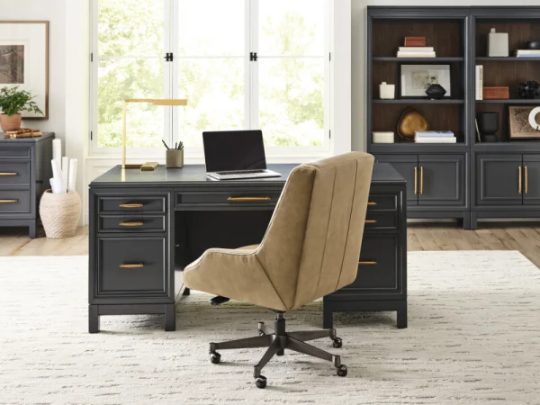 Drew Exec Chair Luxe Tan Office Chairs Aspen Home 28