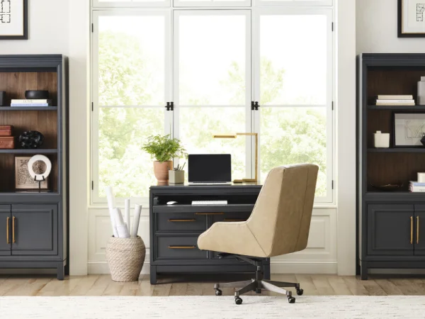 Drew Exec Chair Luxe Tan Office Chairs Aspen Home 29