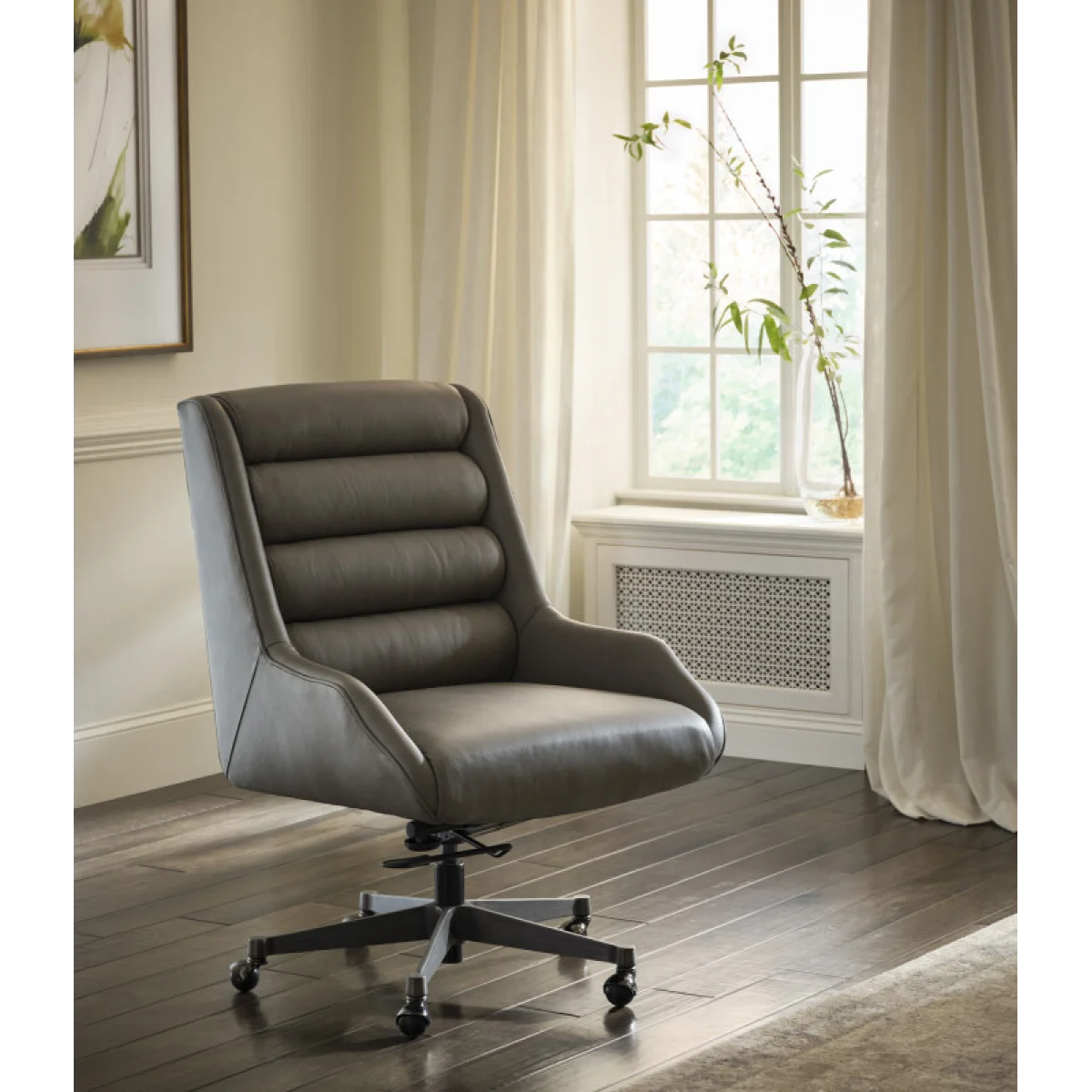Drew Exec Chair Luxe Grey Office Chairs Aspen Home 13