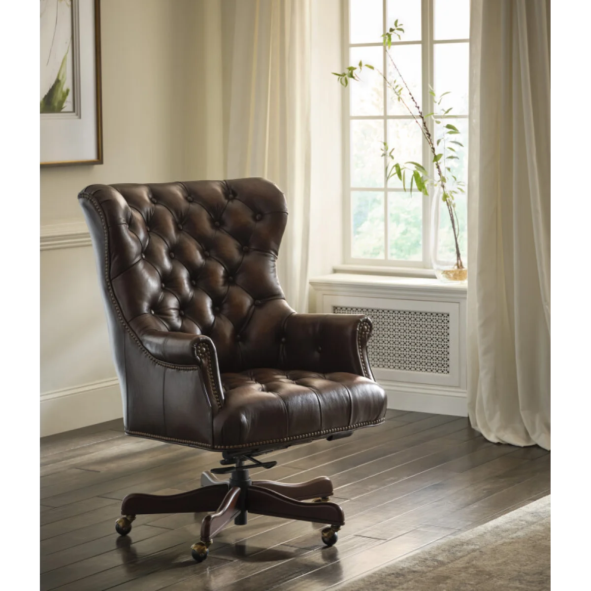Jefferson Exec Chair Burnished Umber Office Chairs Aspen Home 13