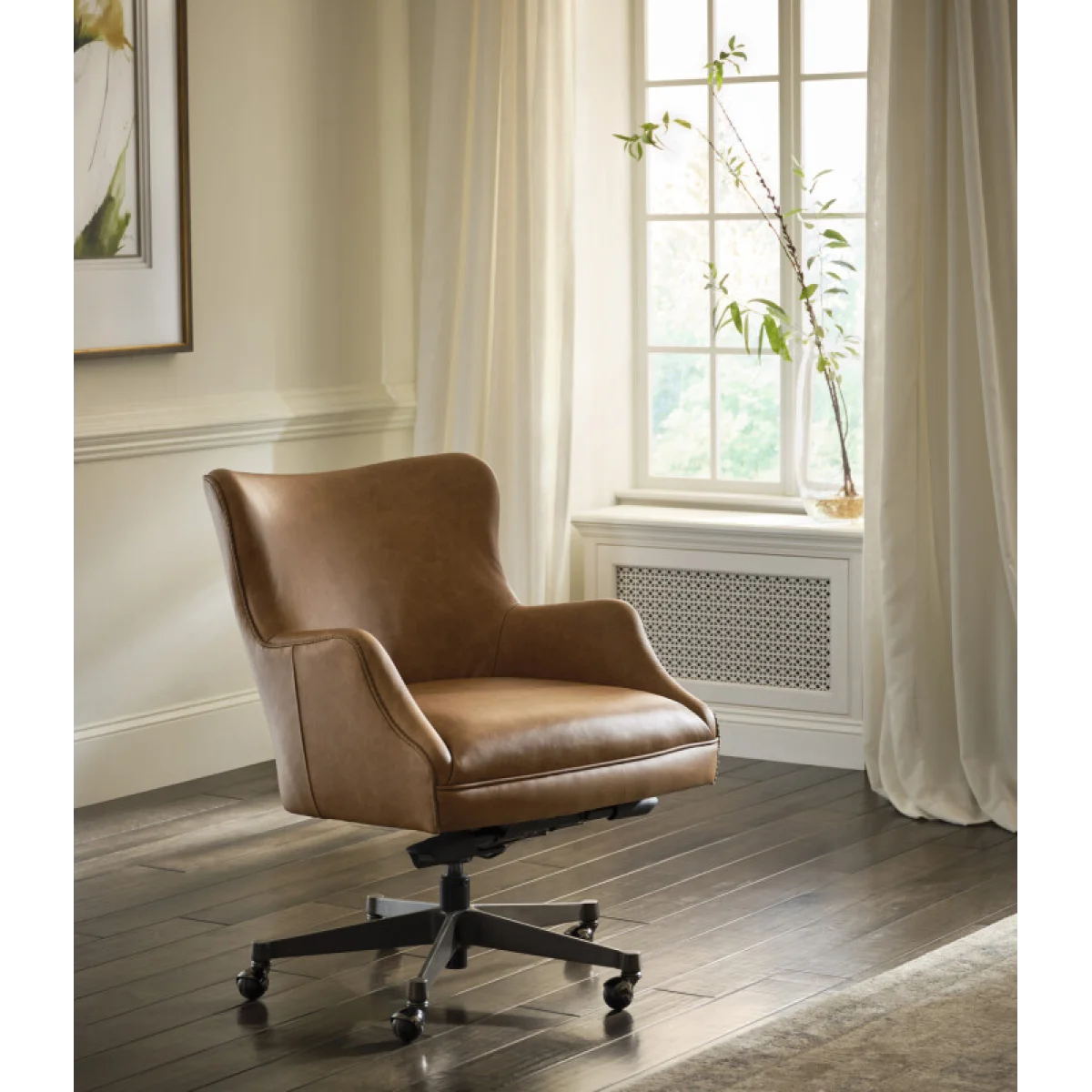 Blake Exec Chair Venetian Caramel Office Chairs Aspen Home 13