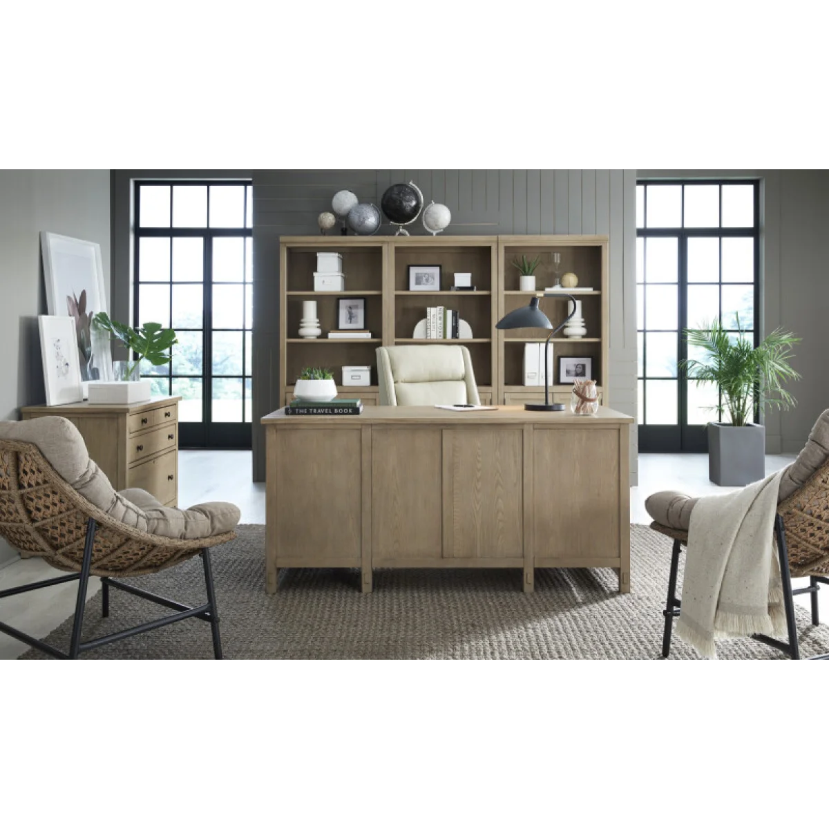 Cameron Exec Chair Luxe Ecru Office Chairs Aspen Home 14