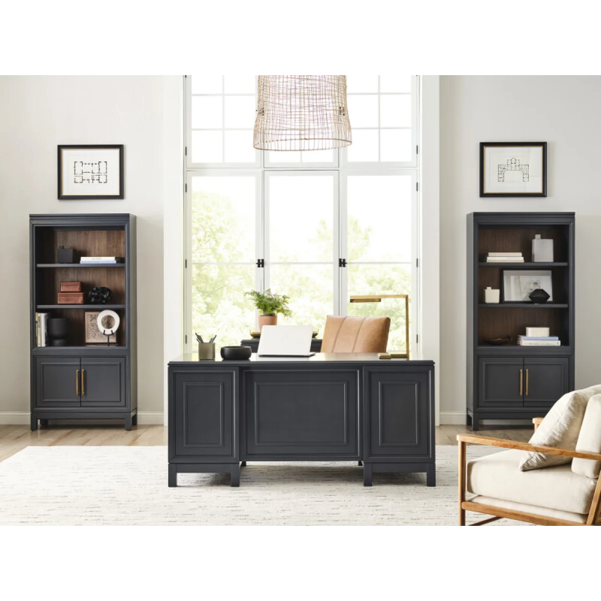 Adler Exec Chair Venetian Caramel Office Chairs Aspen Home 14
