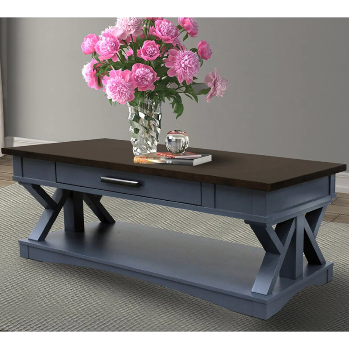 Americana Modern – Denim Cocktail Table Cocktail & Coffee Tables blue 4
